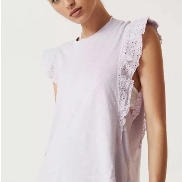 New Anthropologie Sustainable Ruffle-Sleeved Tunic - Small - Picture 3 of 6